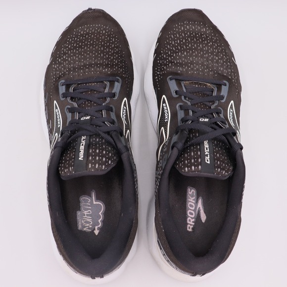 Brooks Glycerin 20 Mens Size 14D US Black White Running Shoes 1103821D059 main image 7
